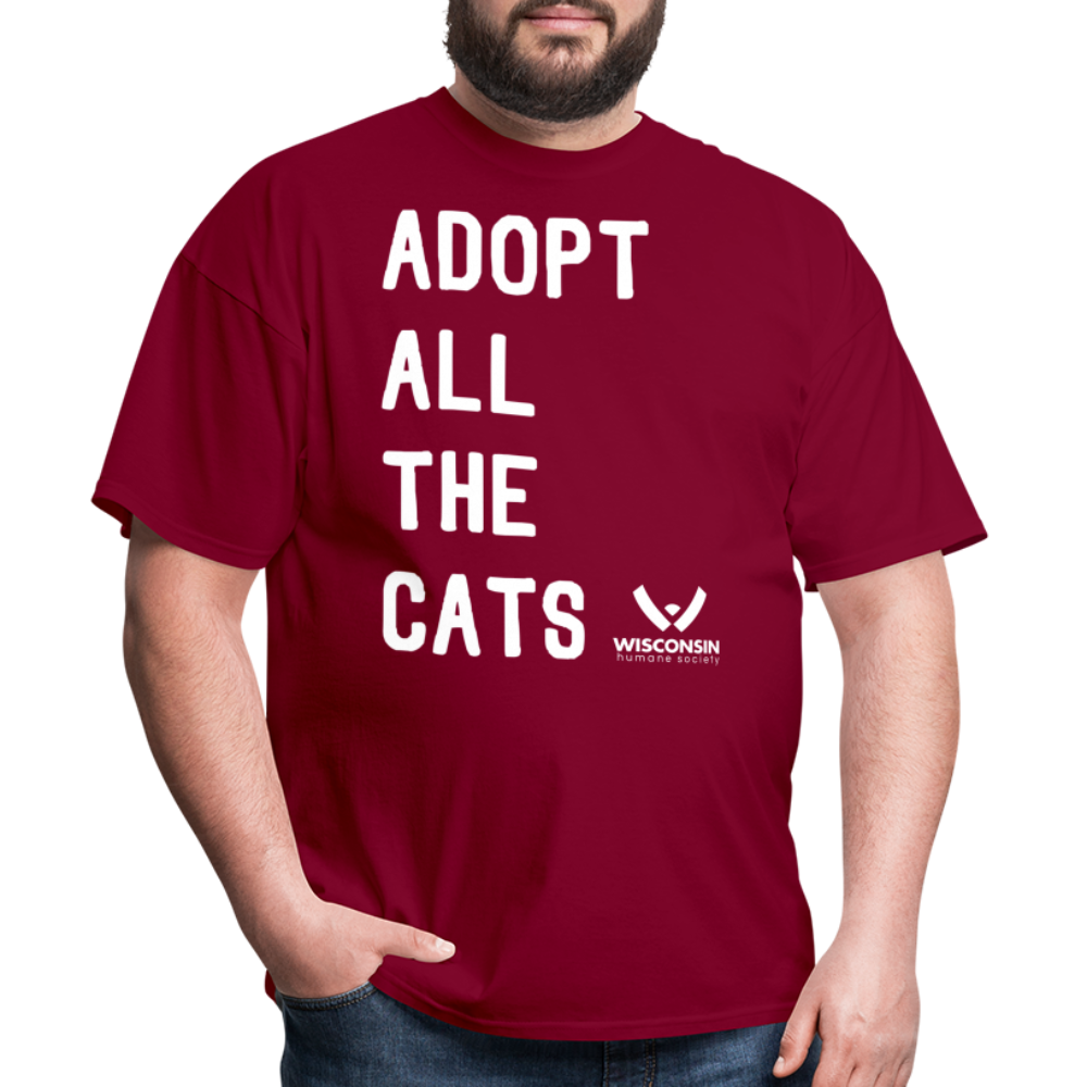 
                  
                    Adopt All the Cats Classic T-Shirt - burgundy
                  
                