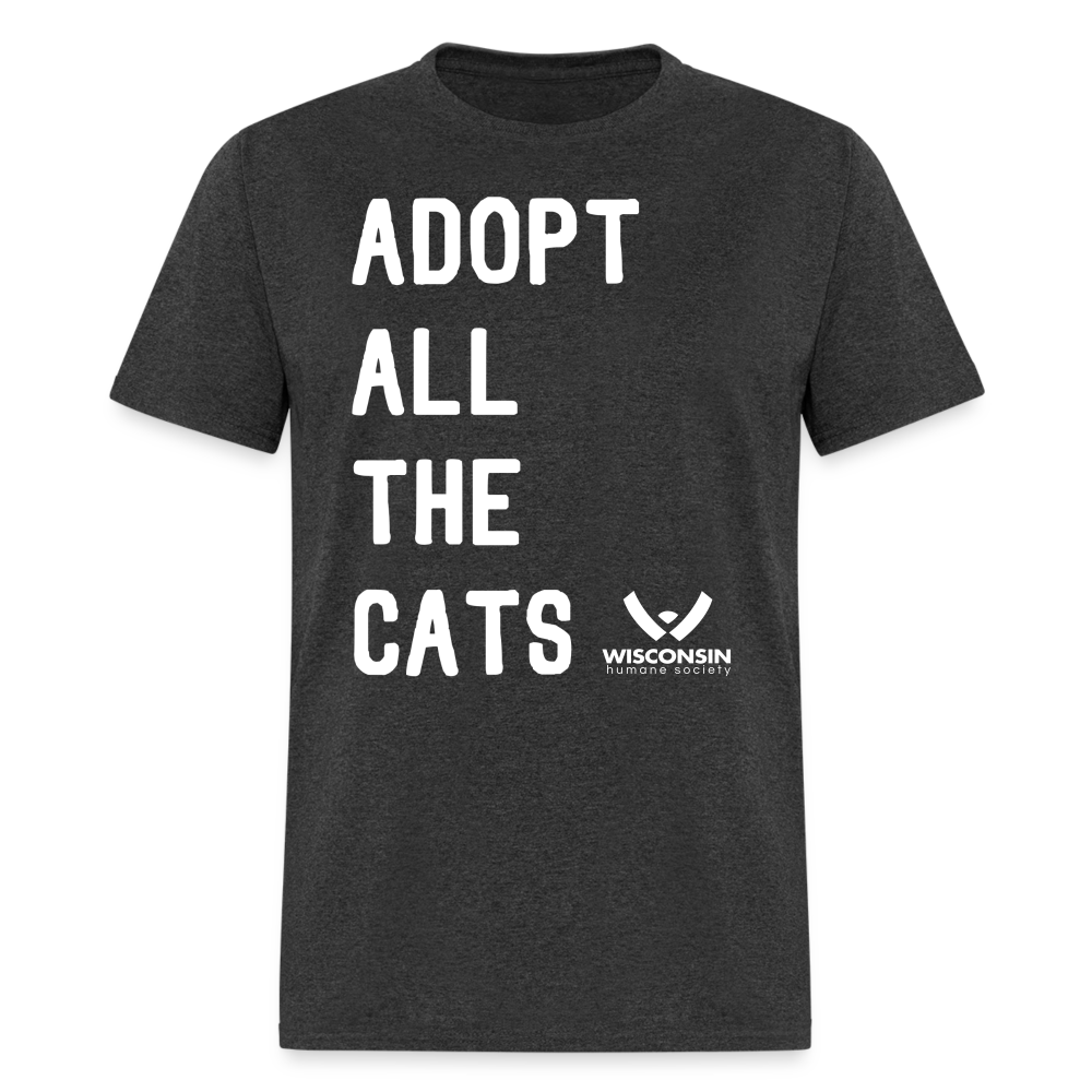 
                  
                    Adopt All the Cats Classic T-Shirt - heather black
                  
                