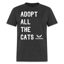 Load image into Gallery viewer, Adopt All the Cats Classic T-Shirt - heather black