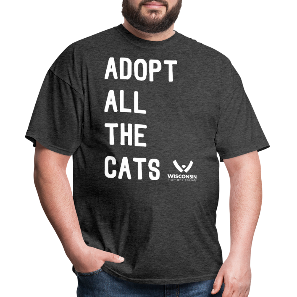 
                  
                    Adopt All the Cats Classic T-Shirt - heather black
                  
                