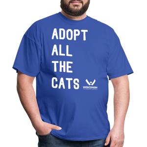 Adopt All the Cats Classic T-Shirt - royal blue