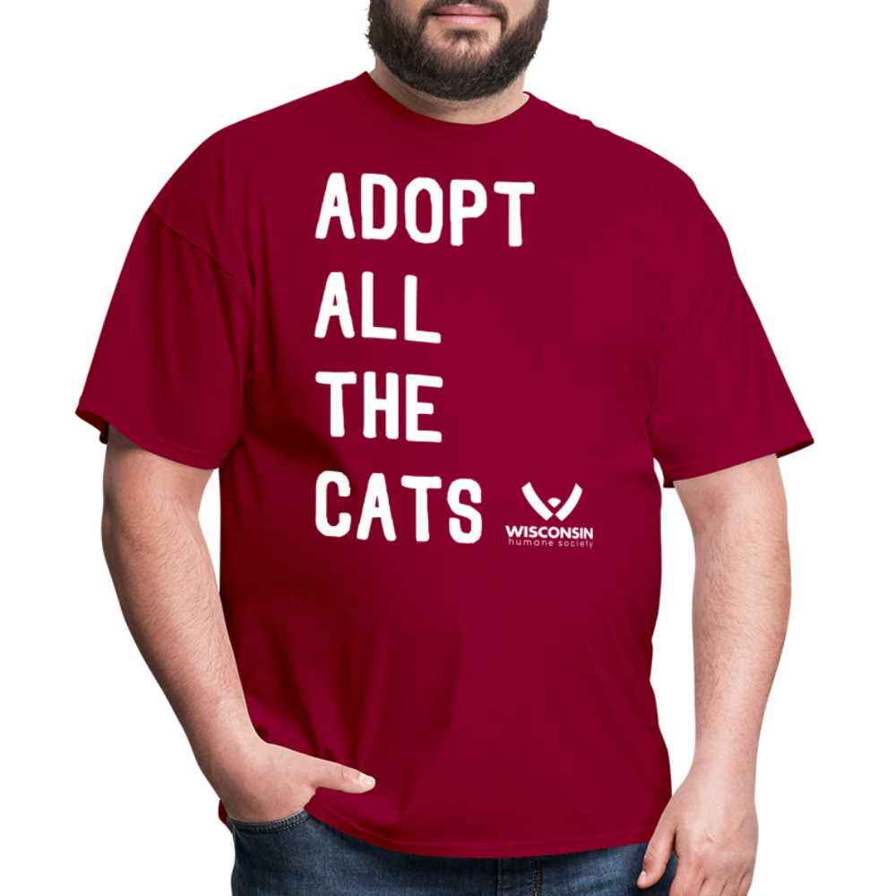 
                  
                    Adopt All the Cats Classic T-Shirt - dark red
                  
                