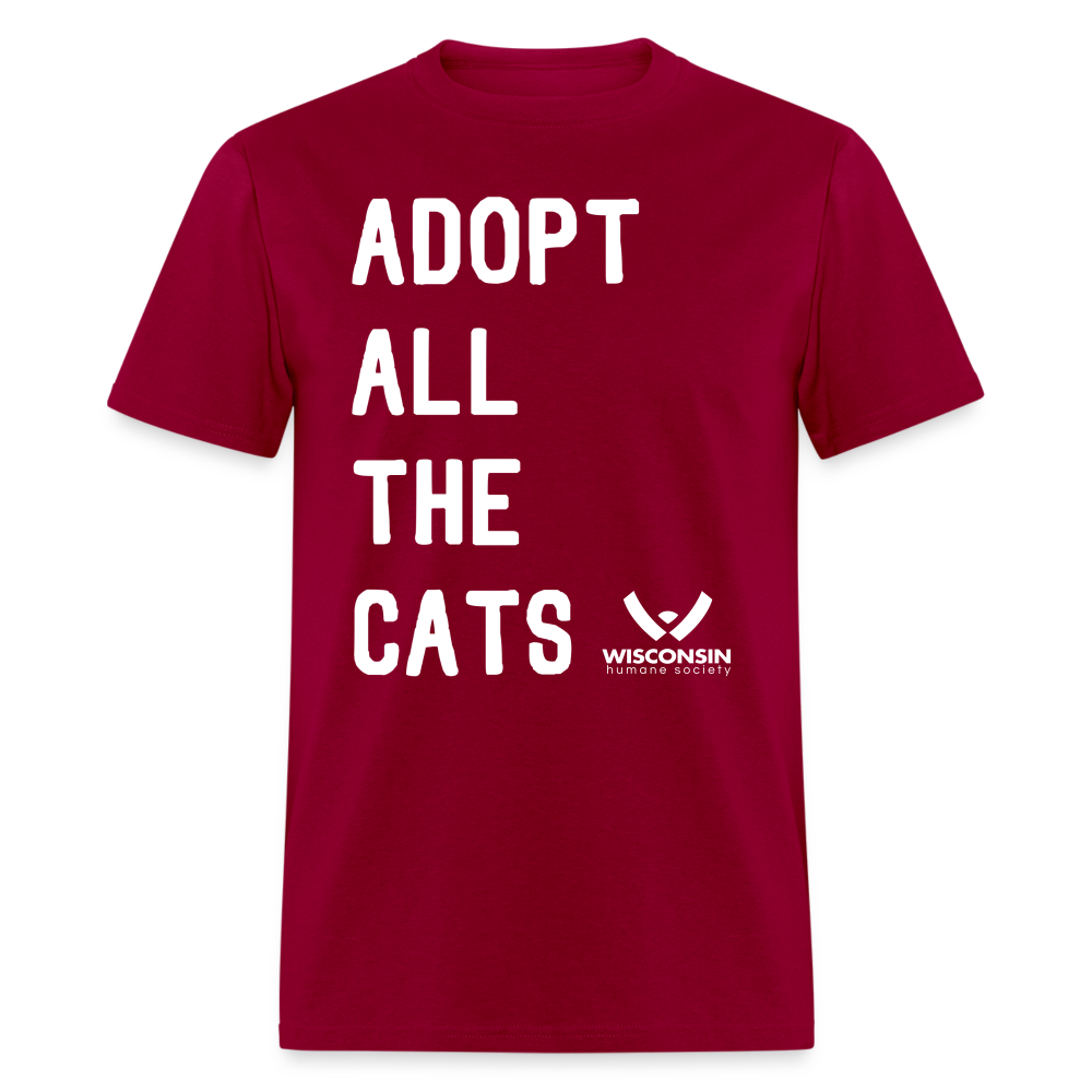 
                  
                    Adopt All the Cats Classic T-Shirt - dark red
                  
                