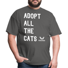 Load image into Gallery viewer, Adopt All the Cats Classic T-Shirt - charcoal