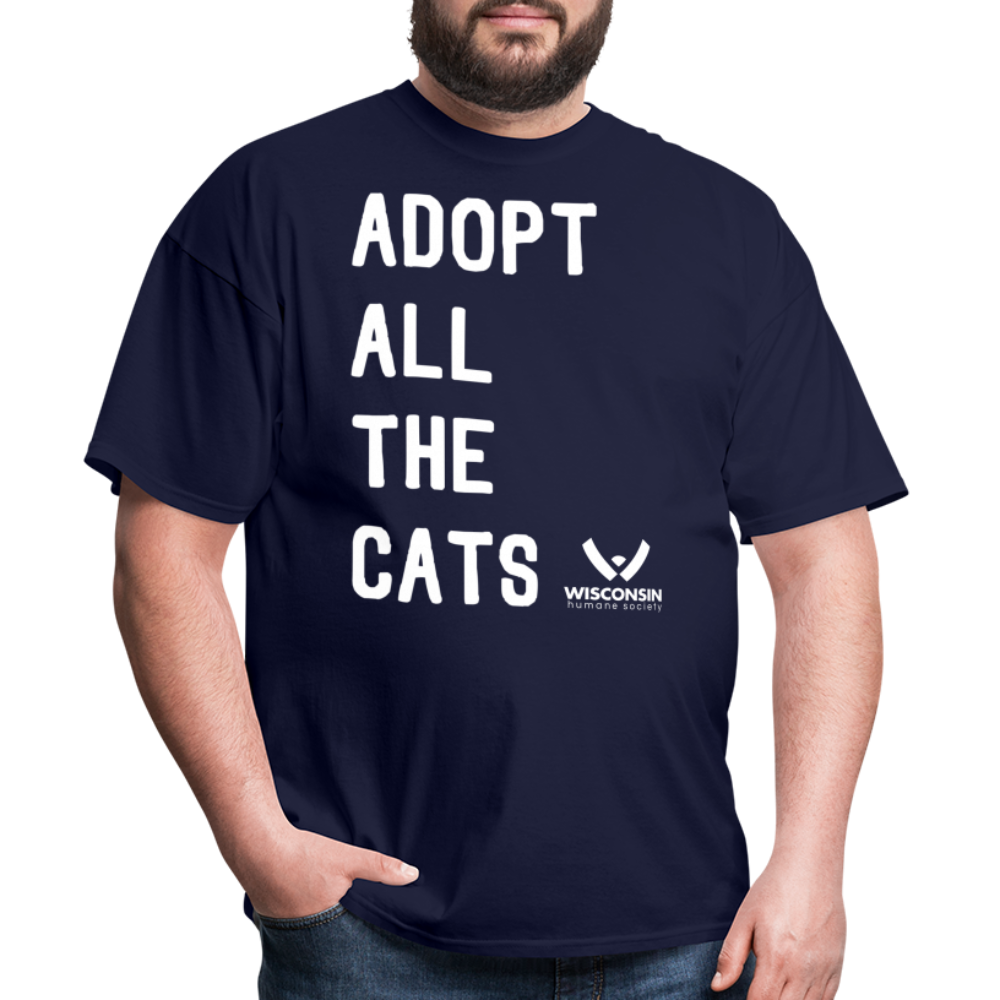 
                  
                    Adopt All the Cats Classic T-Shirt - navy
                  
                