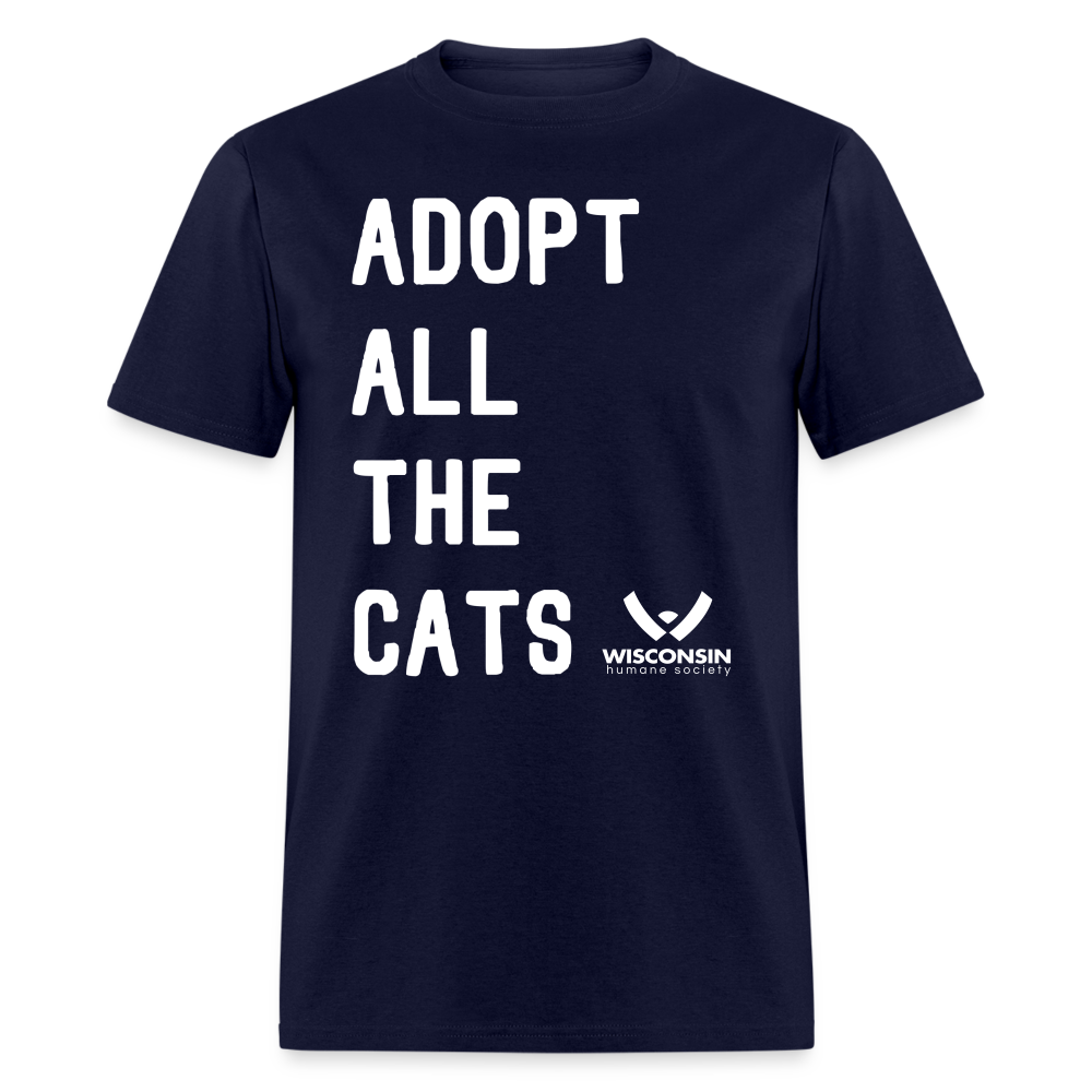 
                  
                    Adopt All the Cats Classic T-Shirt - navy
                  
                