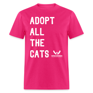 Adopt All the Cats Classic T-Shirt - fuchsia
