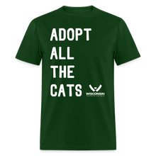 Load image into Gallery viewer, Adopt All the Cats Classic T-Shirt - forest green