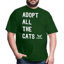 Load image into Gallery viewer, Adopt All the Cats Classic T-Shirt - forest green