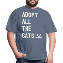 Load image into Gallery viewer, Adopt All the Cats Classic T-Shirt - denim