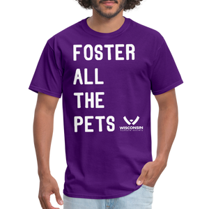 Foster All the Pets Classic T-Shirt - purple