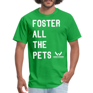 Foster All the Pets Classic T-Shirt - bright green