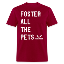 Load image into Gallery viewer, Foster All the Pets Classic T-Shirt - dark red