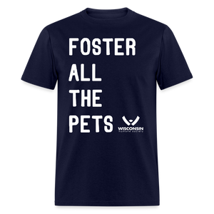 Foster All the Pets Classic T-Shirt - navy