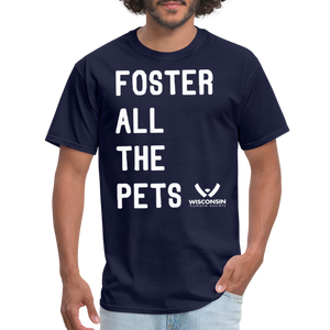 Foster All the Pets Classic T-Shirt - navy