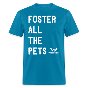 Foster All the Pets Classic T-Shirt - turquoise