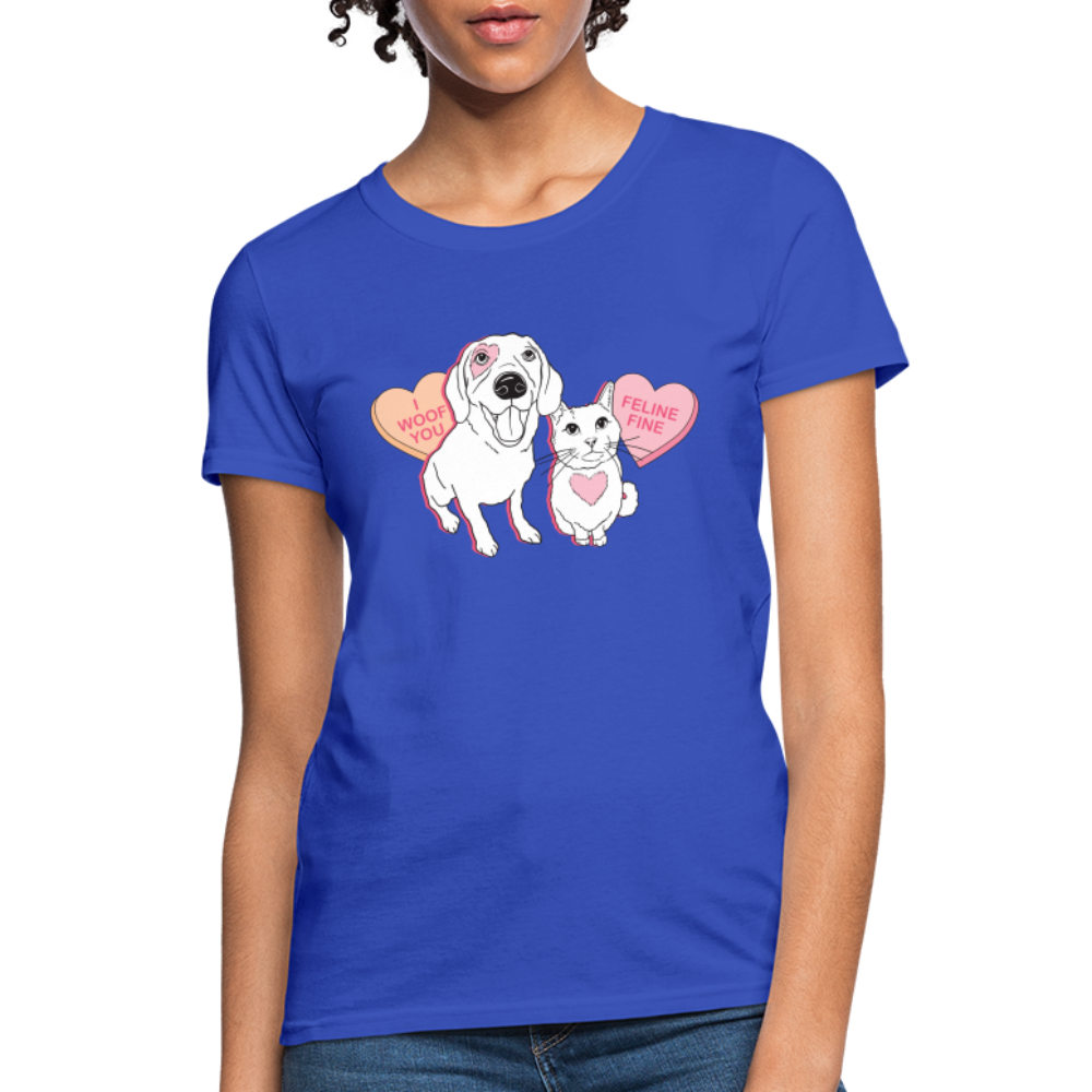 
                  
                    Valentine Hearts Contoured T-Shirt - royal blue
                  
                