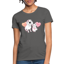 Load image into Gallery viewer, Valentine Hearts Contoured T-Shirt - charcoal