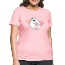 Load image into Gallery viewer, Valentine Hearts Contoured T-Shirt - pink