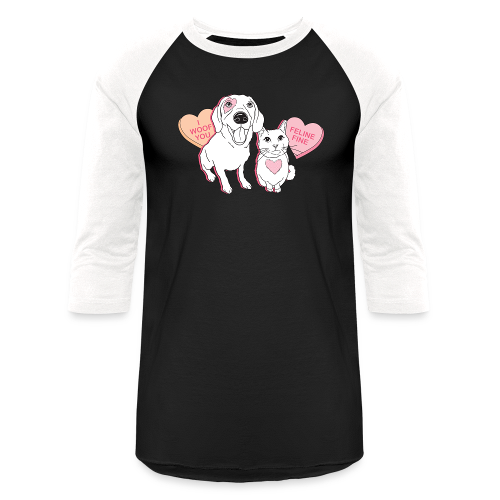 
                  
                    Valentine Hearts Baseball T-Shirt - black/white
                  
                