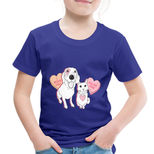 Load image into Gallery viewer, Valentine Hearts Toddler Premium T-Shirt - royal blue