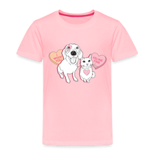 Load image into Gallery viewer, Valentine Hearts Toddler Premium T-Shirt - pink