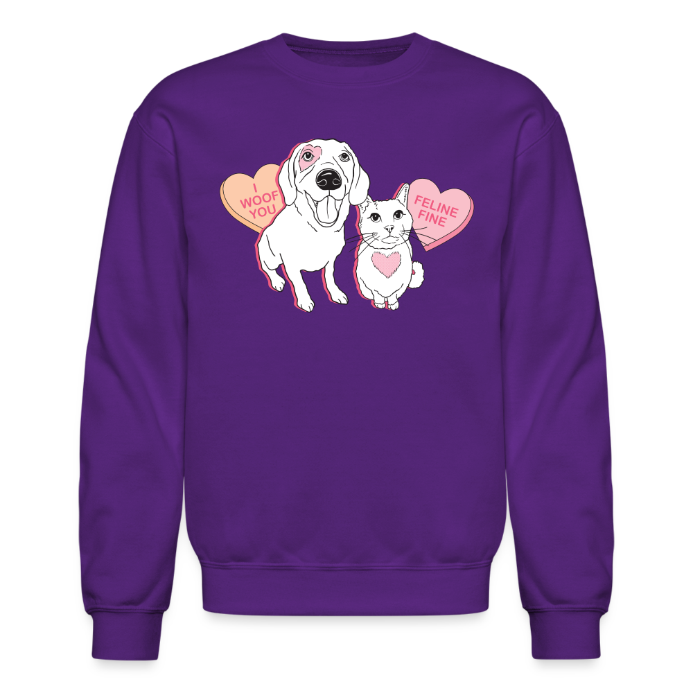 
                  
                    Valentine Hearts Crewneck Sweatshirt - purple
                  
                