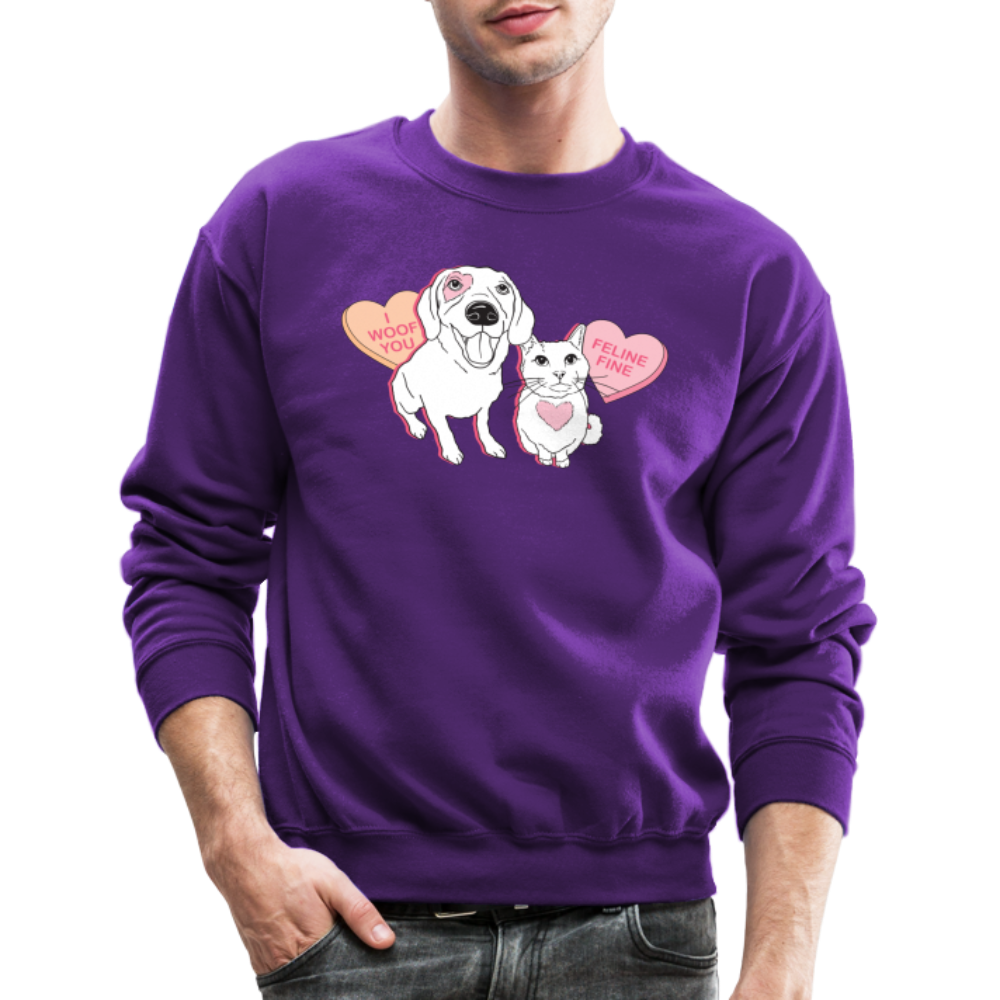 
                  
                    Valentine Hearts Crewneck Sweatshirt - purple
                  
                