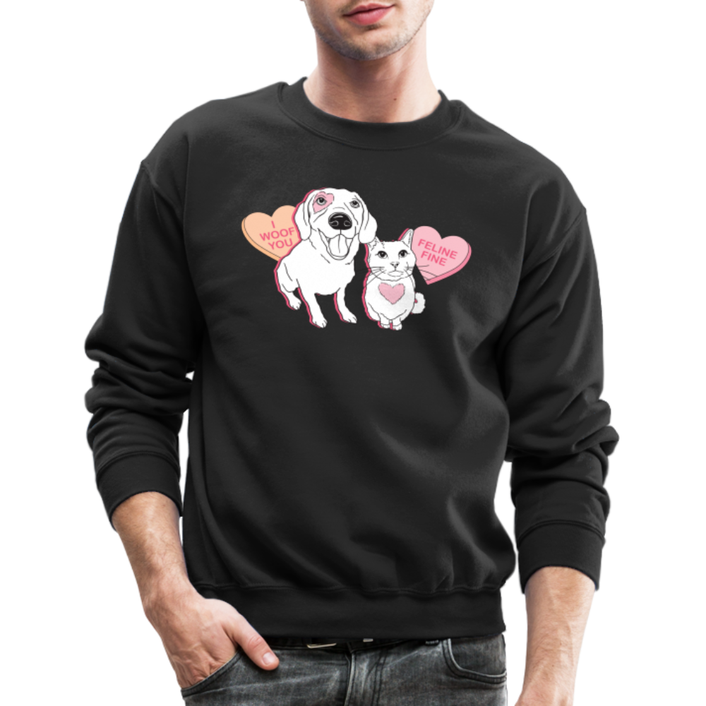 
                  
                    Valentine Hearts Crewneck Sweatshirt - black
                  
                