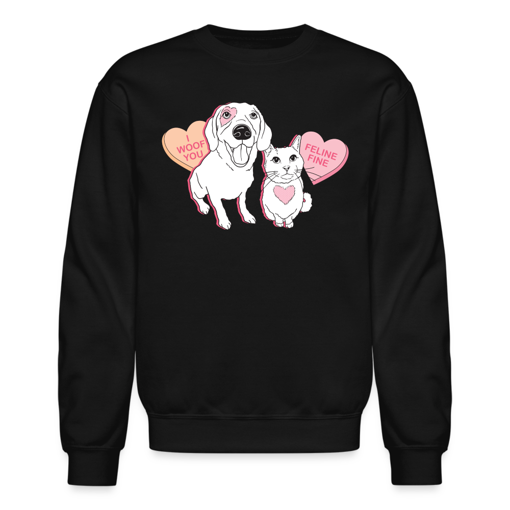 
                  
                    Valentine Hearts Crewneck Sweatshirt - black
                  
                
