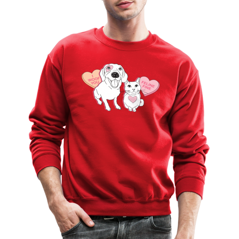 
                  
                    Valentine Hearts Crewneck Sweatshirt - red
                  
                