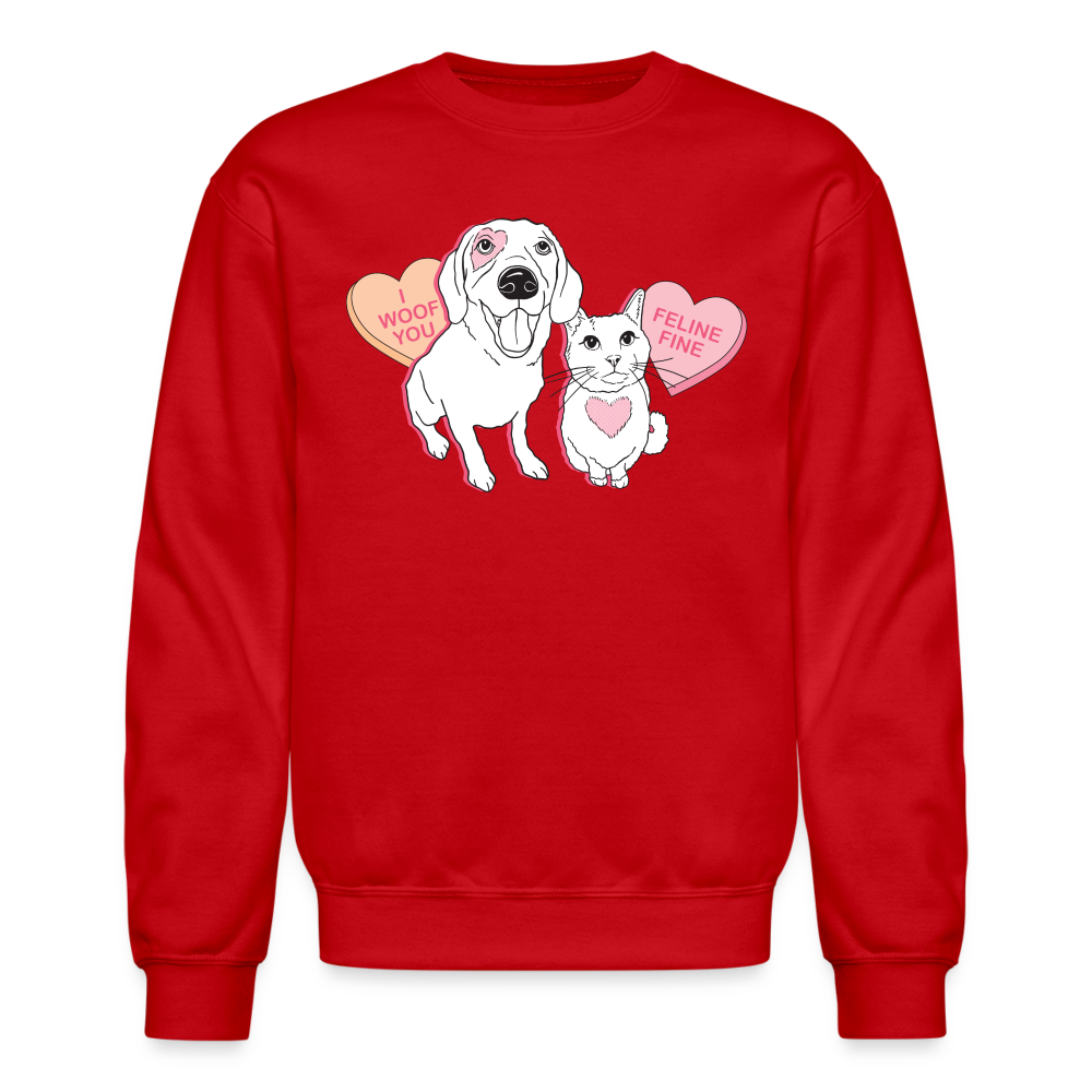 
                  
                    Valentine Hearts Crewneck Sweatshirt - red
                  
                