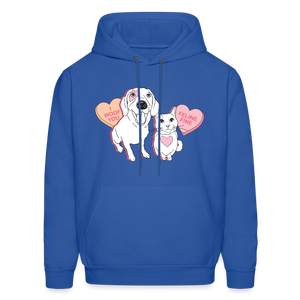 Valentine Hearts Classic Hoodie - royal blue