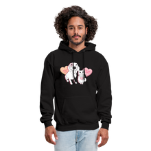 Load image into Gallery viewer, Valentine Hearts Classic Hoodie - black