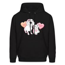 Load image into Gallery viewer, Valentine Hearts Classic Hoodie - black