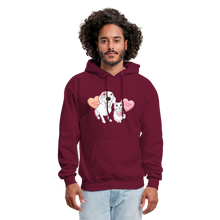 Load image into Gallery viewer, Valentine Hearts Classic Hoodie - burgundy
