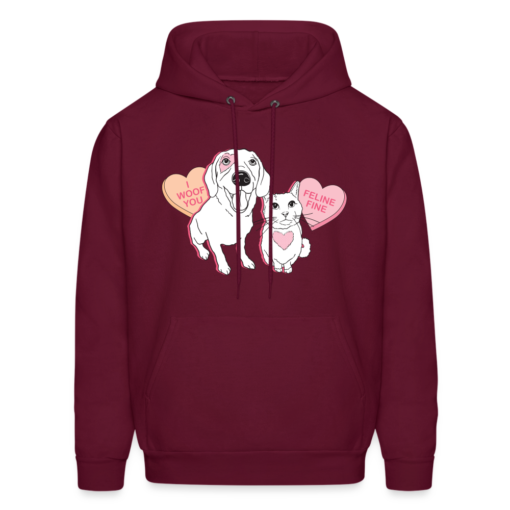 
                  
                    Valentine Hearts Classic Hoodie - burgundy
                  
                
