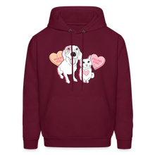 Load image into Gallery viewer, Valentine Hearts Classic Hoodie - burgundy