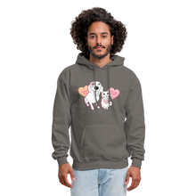 Load image into Gallery viewer, Valentine Hearts Classic Hoodie - asphalt gray