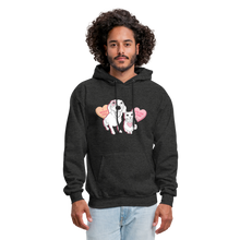 Load image into Gallery viewer, Valentine Hearts Classic Hoodie - charcoal grey