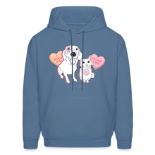 Load image into Gallery viewer, Valentine Hearts Classic Hoodie - denim blue
