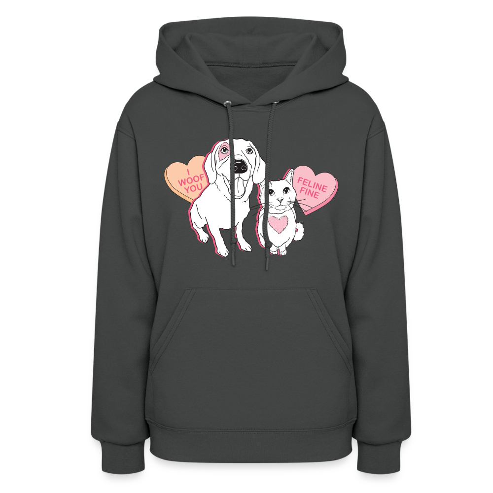 
                  
                    Valentine Hearts Contoured Hoodie - asphalt
                  
                