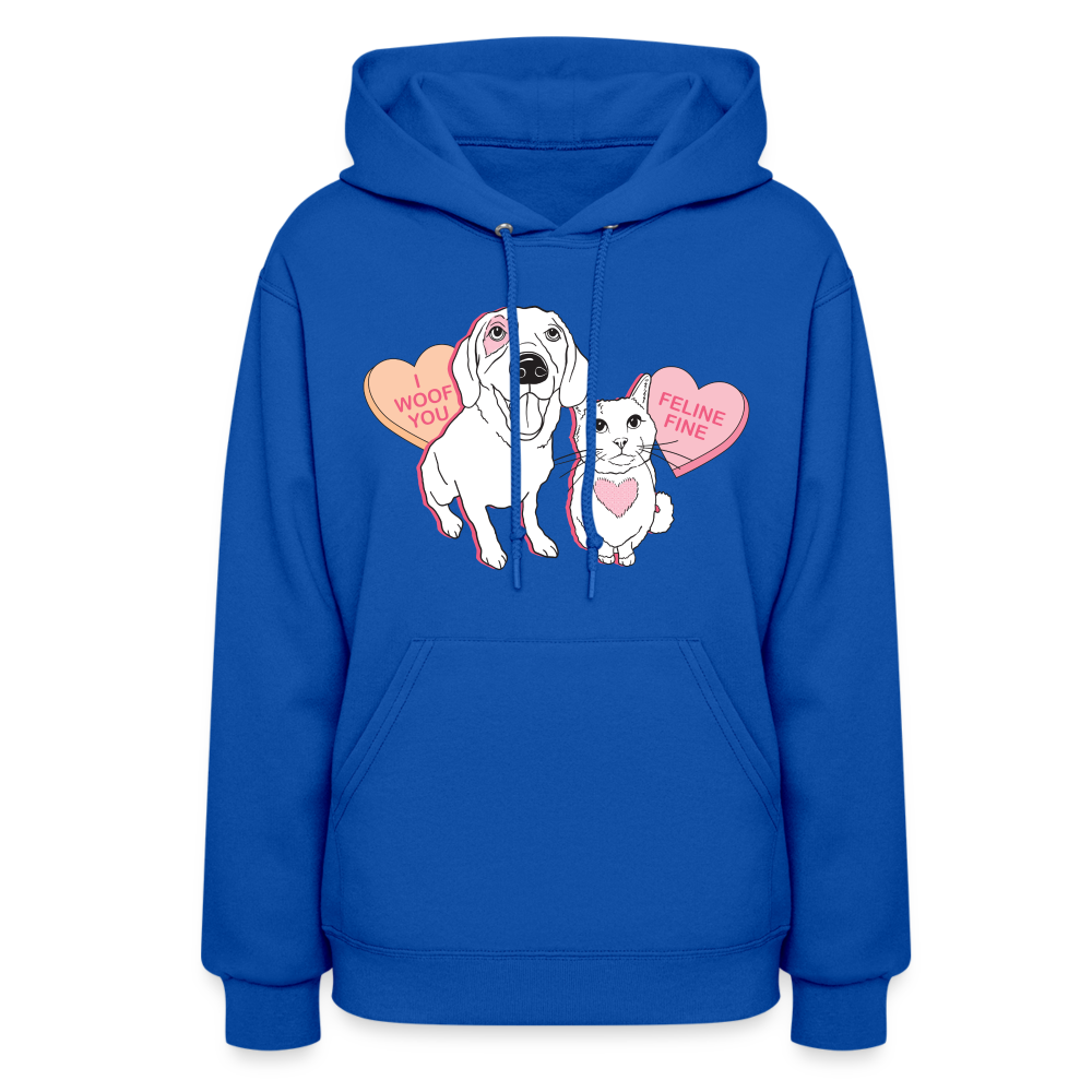 
                  
                    Valentine Hearts Contoured Hoodie - royal blue
                  
                