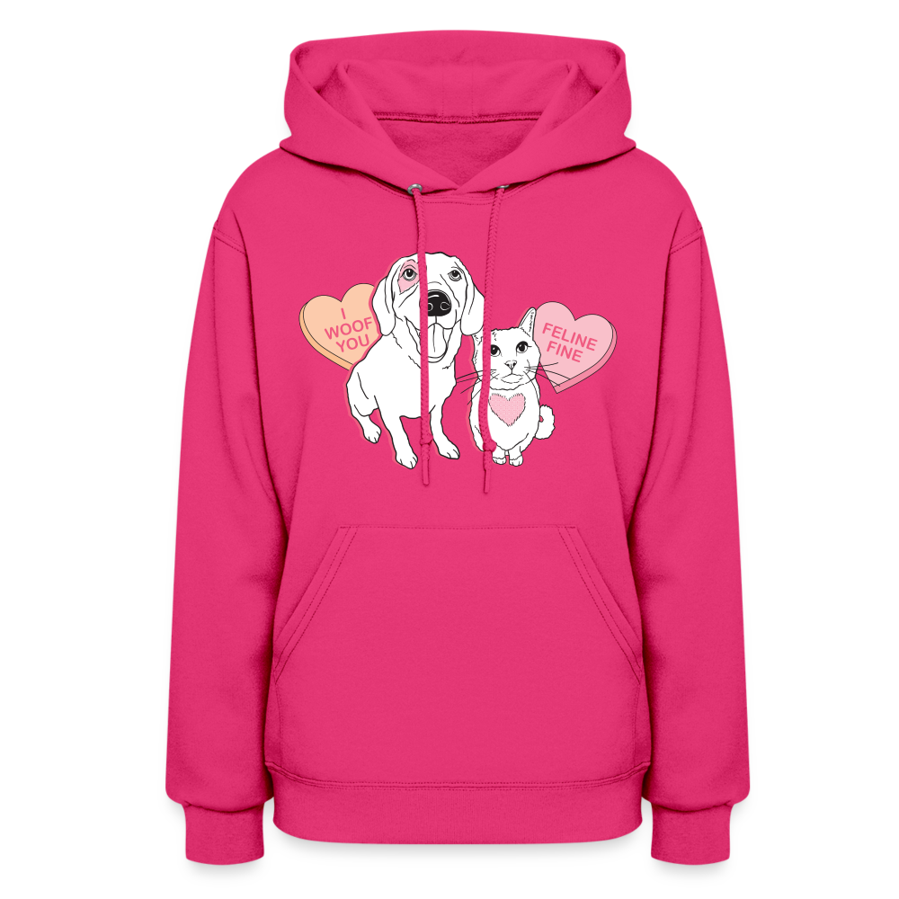 
                  
                    Valentine Hearts Contoured Hoodie - fuchsia
                  
                