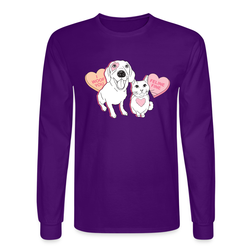 
                  
                    Valentine Hearts Long Sleeve T-Shirt - purple
                  
                