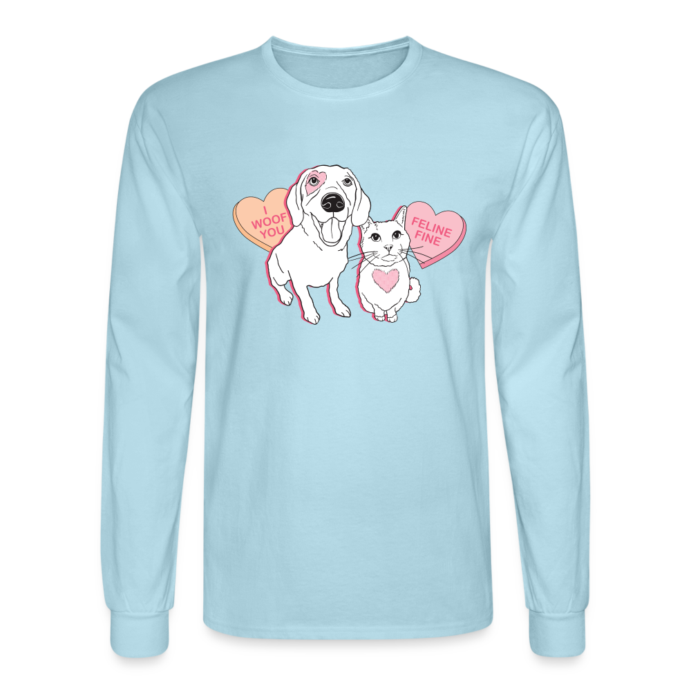 
                  
                    Valentine Hearts Long Sleeve T-Shirt - powder blue
                  
                