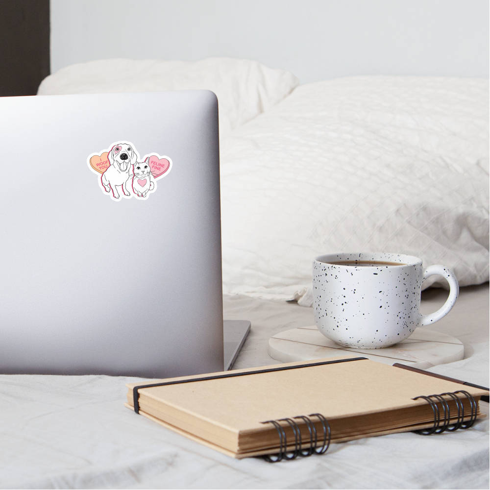 
                  
                    Valentine Hearts Sticker - white matte
                  
                