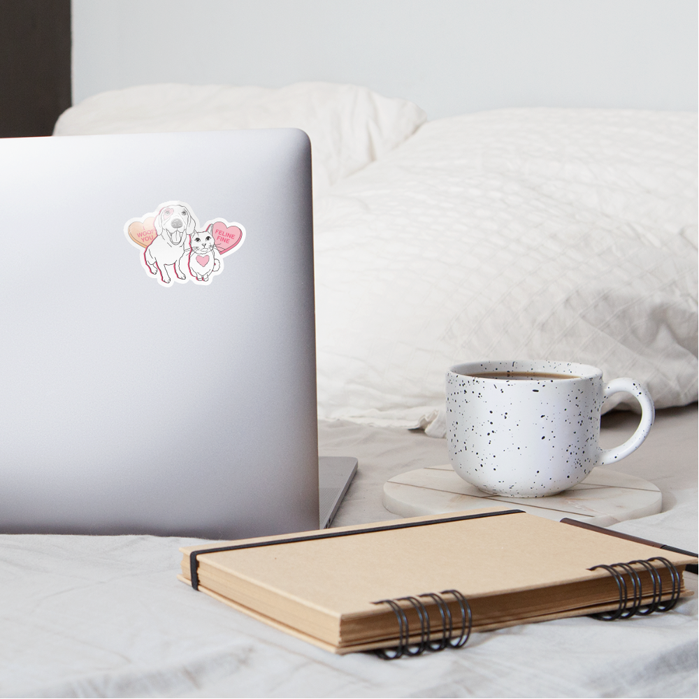 
                  
                    Valentine Hearts Sticker - white glossy
                  
                