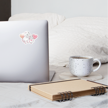 Load image into Gallery viewer, Valentine Hearts Sticker - white glossy