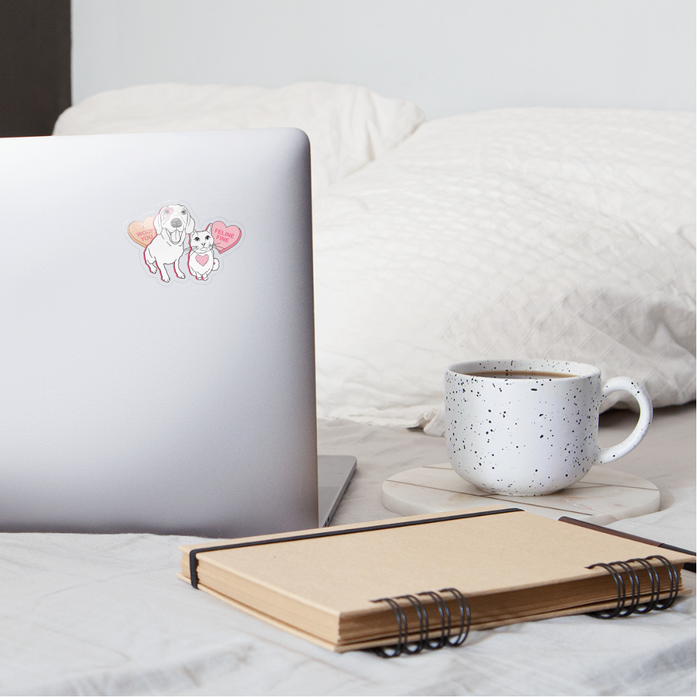 
                  
                    Valentine Hearts Sticker - transparent glossy
                  
                